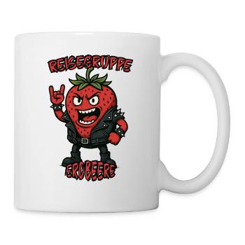 Reisegruppe Erdbeere - Tasse - Weiß - Rechts