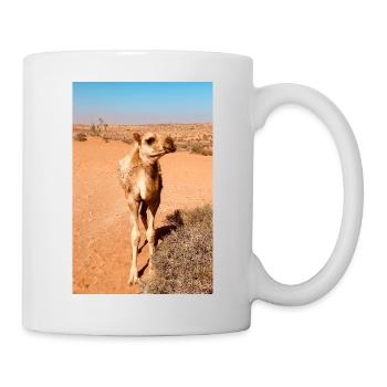 Desert camel in the sun - Mug - white - Right
