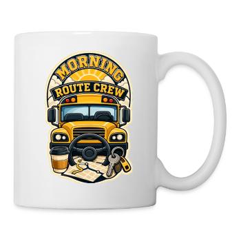 ÉQUIPE DE ROUTE DU MATIN - Mug blanc - blanc - Droite