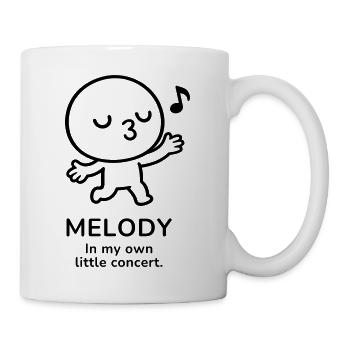 Melody – In My Own Little Concert | Music Mood - Tasse - Weiß - Rechts