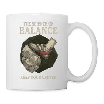 Boulderer Wissenschaft Des Gleichgewichts - Tasse - Weiß - Rechts