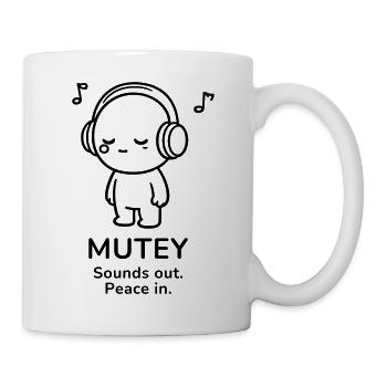 Mutey – Sounds Out | Peace In Music Mood - Tasse - Weiß - Rechts
