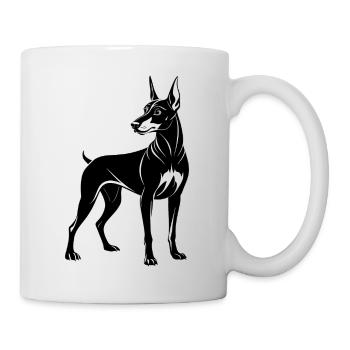 Dobermann - Tasse - Weiß - Rechts