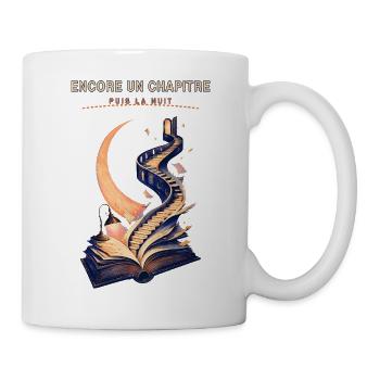 Escalier narratif nocturne - Mug blanc - blanc - Droite
