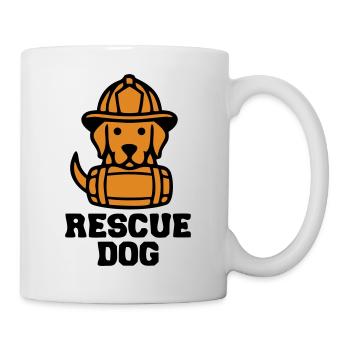 Rescue Dog Rettungshund Icon - Tasse - Weiß - Rechts