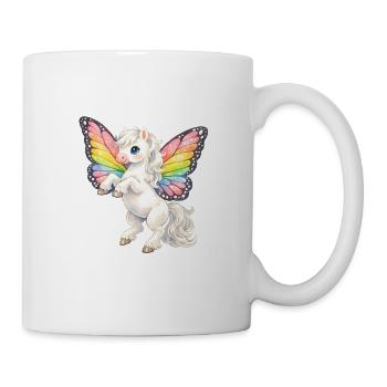 Rainbow Wing Unicorn - Mug - white - Right