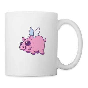 Flying Piggy Clouds - Mug - white - Right