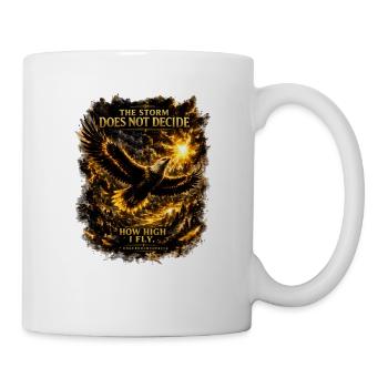EAGLE-THE_STORM_DOES_NOT_DECIDE_HOW HIGH I FLY - Mug - white - Right