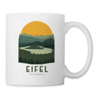 Eifel Germany | Vintage National Park - Tasse - Weiß - Rechts