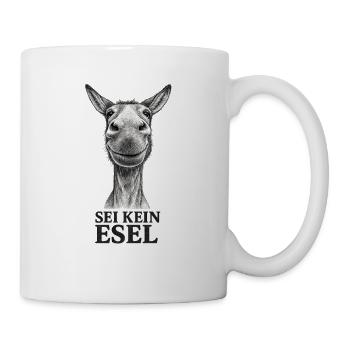 Sei Kein Esel – Karikatur - Tasse - Weiß - Rechts