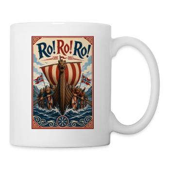 Wir rudern für Norwegen und gewinnen - Tasse - Weiß - Rechts