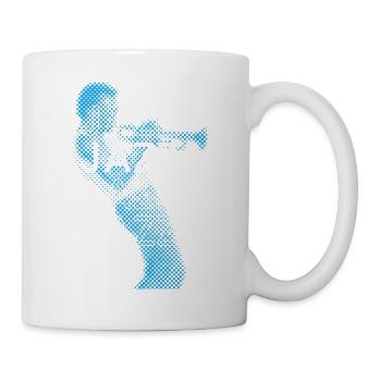 Jazzclub-Poster - Tasse - Weiß - Rechts