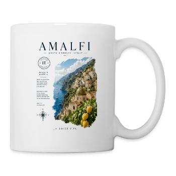Amalfi Küsten - La Dolce Vita - Tasse - Weiß - Rechts