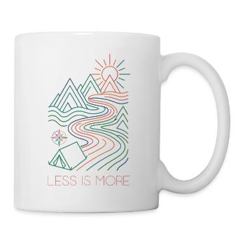 Wandern – Outdoor-Abenteuer – Weniger ist Mehr - Tasse - Weiß - Rechts