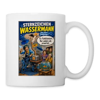 Sternzeichen Wassermann - Anders ist volle Absicht - Tasse - Weiß - Rechts