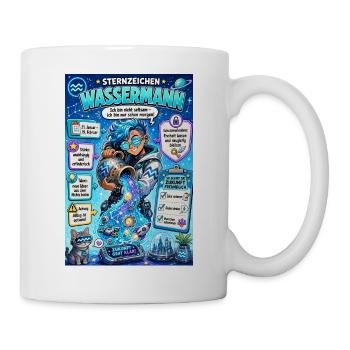 Wassermann - Zukunft? Ich bin schon morgen, klar! - Tasse - Weiß - Rechts