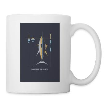 Hooked on the Moment – Angel Poster - Tasse - Weiß - Rechts