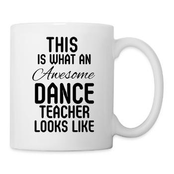 Lustiges Tanzlehrer-Geschenk - Tasse - Weiß - Rechts