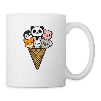 Eiscreme (nicht vegan) - Tasse - Weiß - Rechts