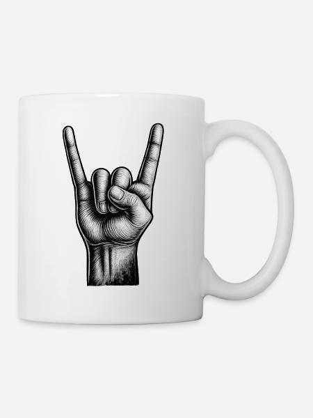 Pommelsgabel - Tasse - Weiß
