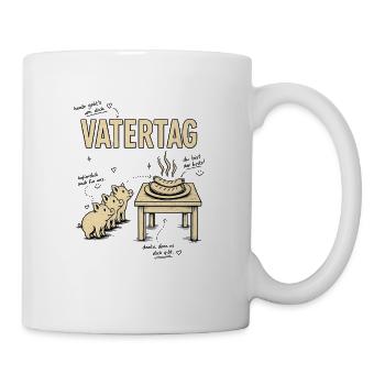 Vatertag – Grillträume - Tasse - Weiß - Rechts