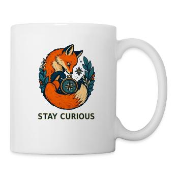 Waldfuchs Kompass der Neugier - Tasse - Weiß - Rechts