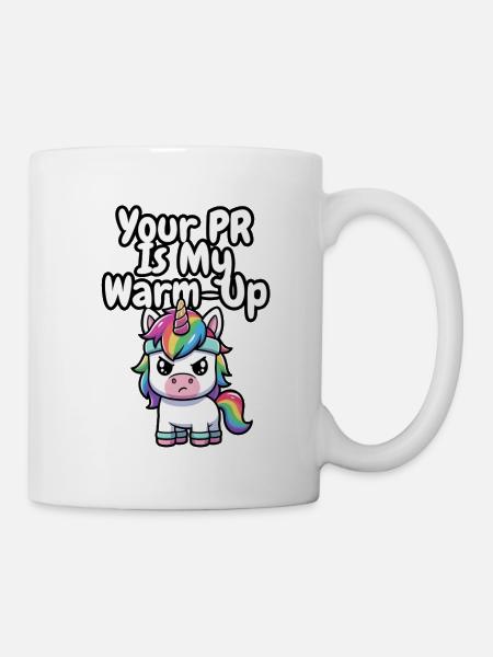 Warm-Up Unicorn PR - Mug - white