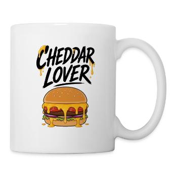 Cheddar Burger Lover Illustration - Mug - white - Right