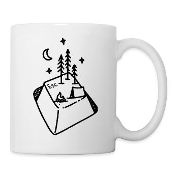 ESC Nature | Geek-Camping - Tasse - Weiß - Rechts