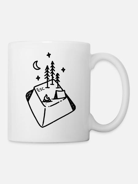 ESC Nature | Geek Camping - Mug - white