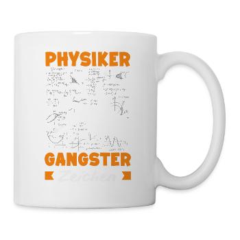 Physiker Gangster Zeichen - Tasse - Weiß - Rechts
