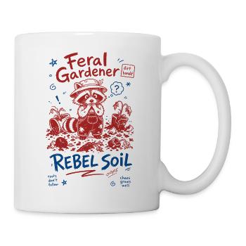 Feral Gardener Rebel Soil Organic Gardening - Mug - white - Right
