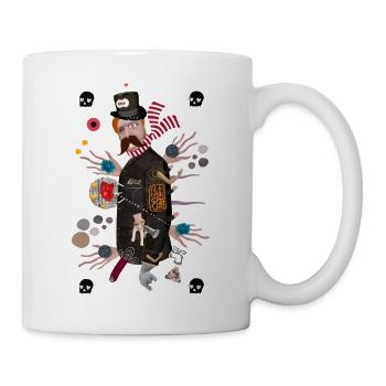 Automaton Masquerade Joker Card - Mug - white - Right