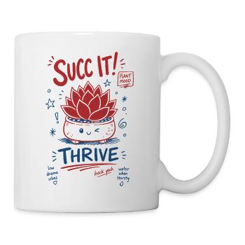 Succ It Thrive Plante mignonne Succulent Lover - Mug blanc - blanc - Droite
