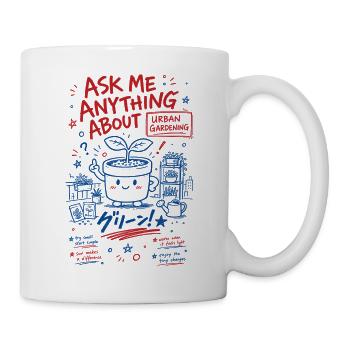 Le jardinage urbain me demande n’importe quoi - Mug blanc - blanc - Droite