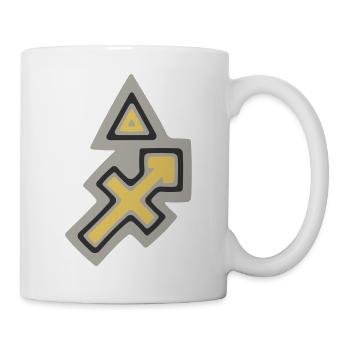 Tierkreis-Stammes-Schütze und Feuer - Tasse - Weiß - Rechts