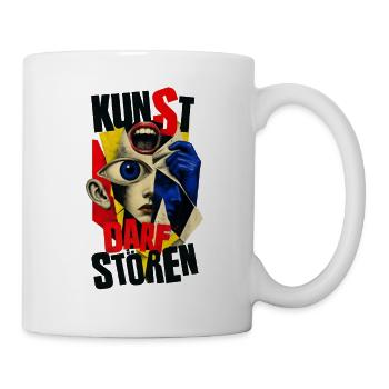 ART IS ALLOWED TO DISTURB - Mug - white - Right