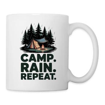 Camping Répété du Camp Rain - Mug blanc - blanc - Droite