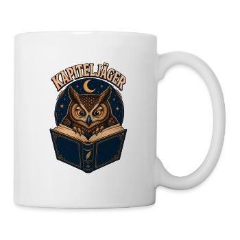 Kapiteljäger Nachtbuch-Eule - Tasse - Weiß - Rechts