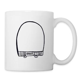 Black cap - Mug - white - Right