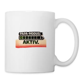 PAPA-MODUS AKTIV - Tasse - Weiß - Rechts
