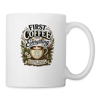 Coffee first! Gift to Coffee Lovers - Mug - white - Right