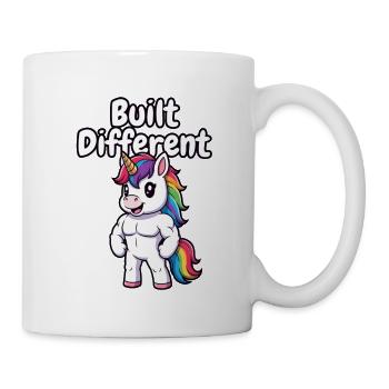 A construit un autre muscle de licorne - Mug blanc - blanc - Droite