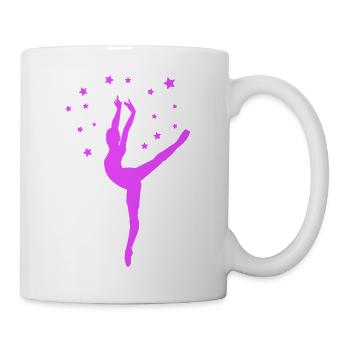 Neon dancer in the magic of the stars - Mug - white - Right