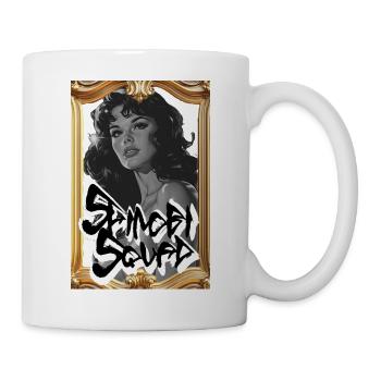 Monochrome Graffiti Portrait - Mug - white - Right