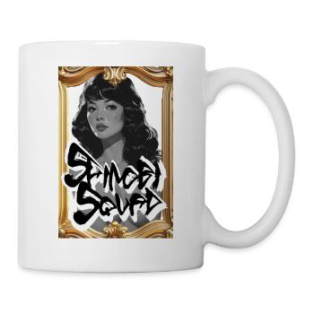 Framed Graffiti Glam Portrait - Mug - white - Right