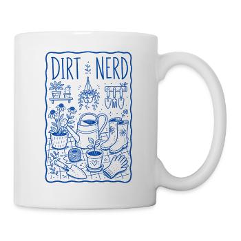 Dirt Nerd Organic Gardening Plants Harvest - Mug - white - Right