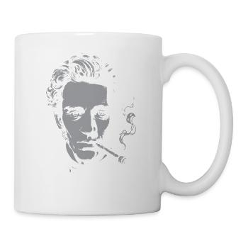 Soren Kierkegaard Portrait with Cigar - Mug - white - Right
