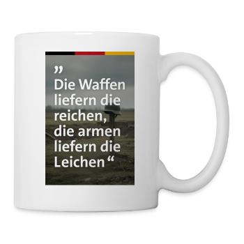 Anti Wehrpflicht Design - Tasse - Weiß - Rechts