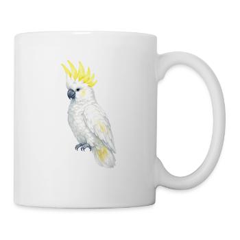 Cacatoès blanc Peigne jaune - Mug blanc - blanc - Droite